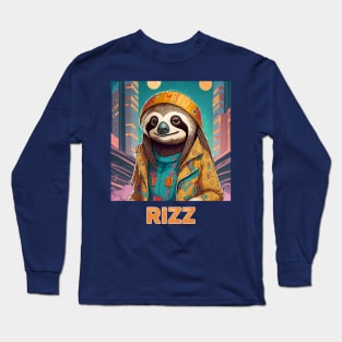 Rizz Sloth Long Sleeve T-Shirt